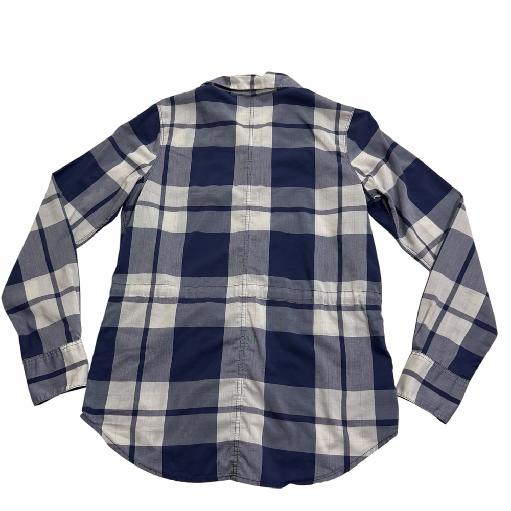 The North Face White Gray Plaid Button-up Shirt Size Medium Lightweight - Picture 12 of 15